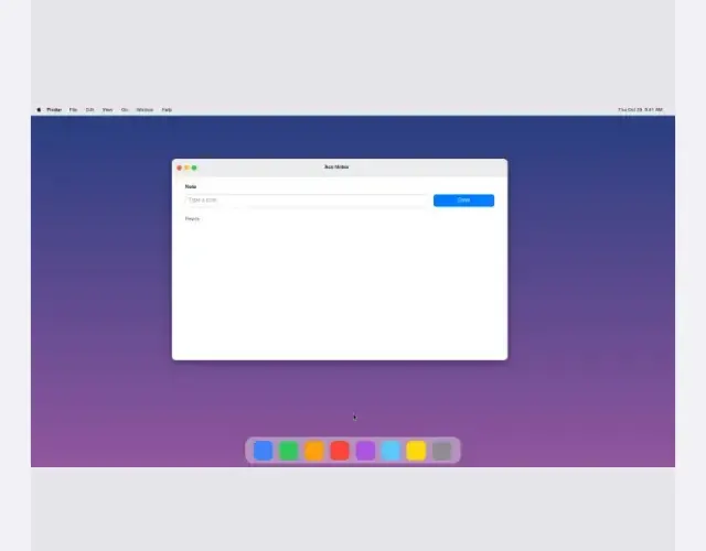 The Mac screen while Ace works