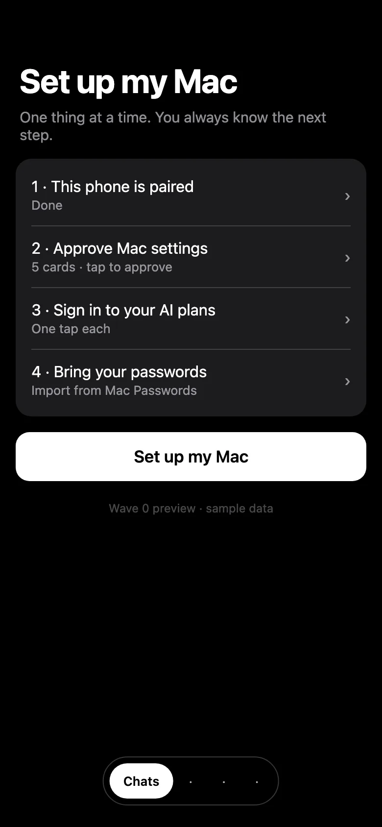 Phone screen: is this a new Mac, or one you already use